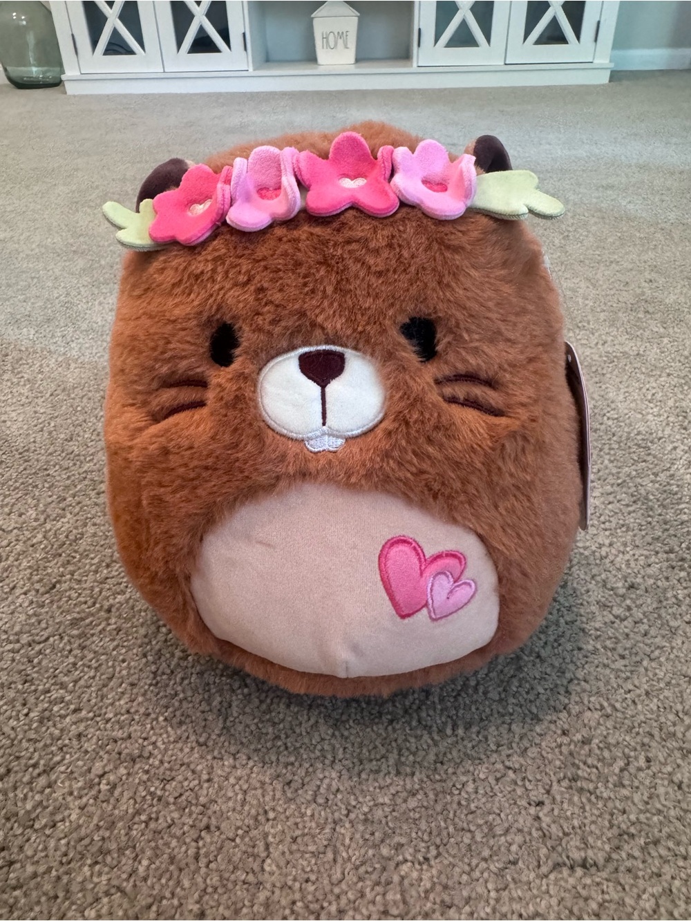 Squishmallow FuzzAMallows 8" CHIP The Beaver Plush NWT
